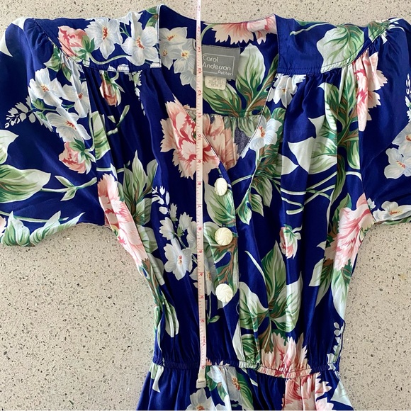 Vintage Carol Anderson Flower Dress Size Two - Picture 8 of 12